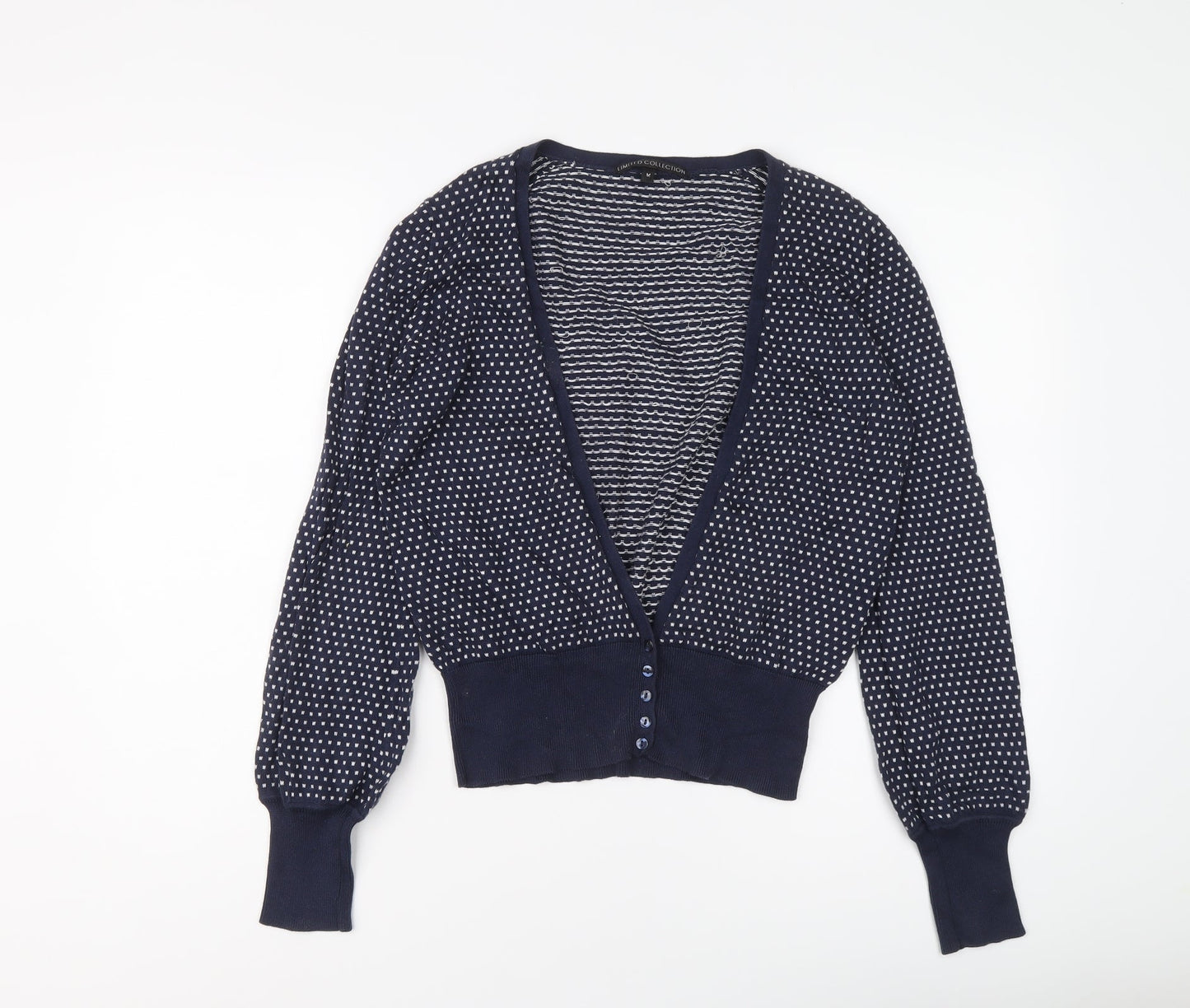 Womens UK Size M Marks and Spencer Blue Cardigan Jumper