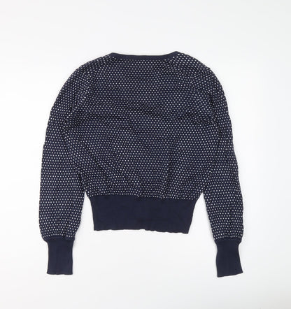 Womens UK Size M Marks and Spencer Blue Cardigan Jumper