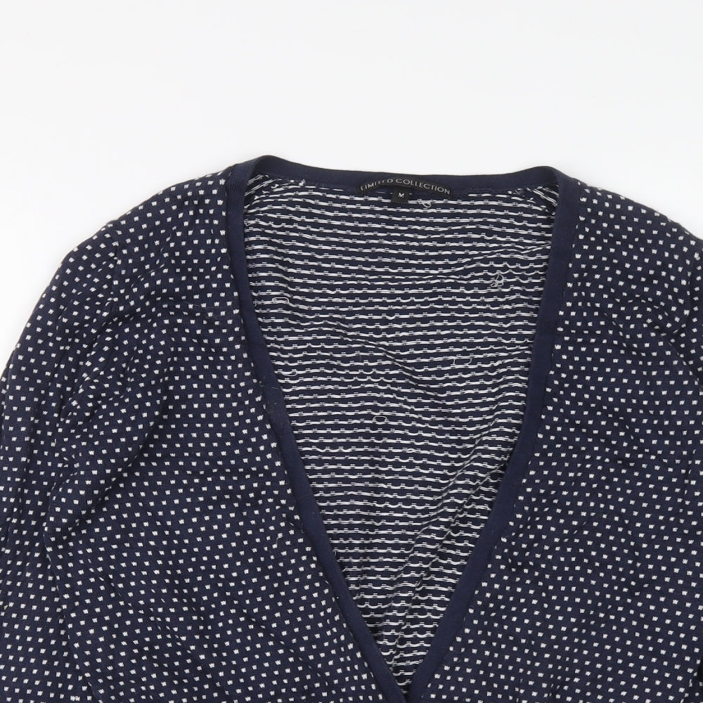 Womens UK Size M Marks and Spencer Blue Cardigan Jumper