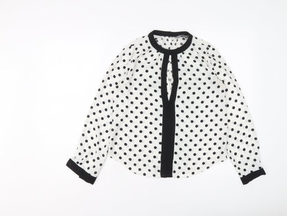 Womens UK Size 6 Dorothy Perkins White Basic Blouse
