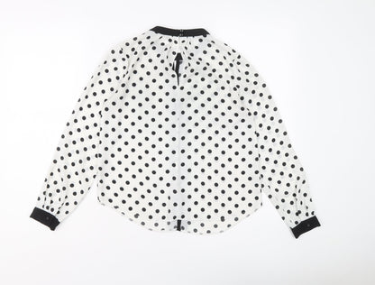 Womens UK Size 6 Dorothy Perkins White Basic Blouse