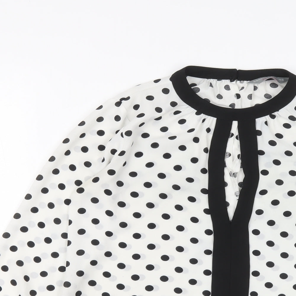 Womens UK Size 6 Dorothy Perkins White Basic Blouse