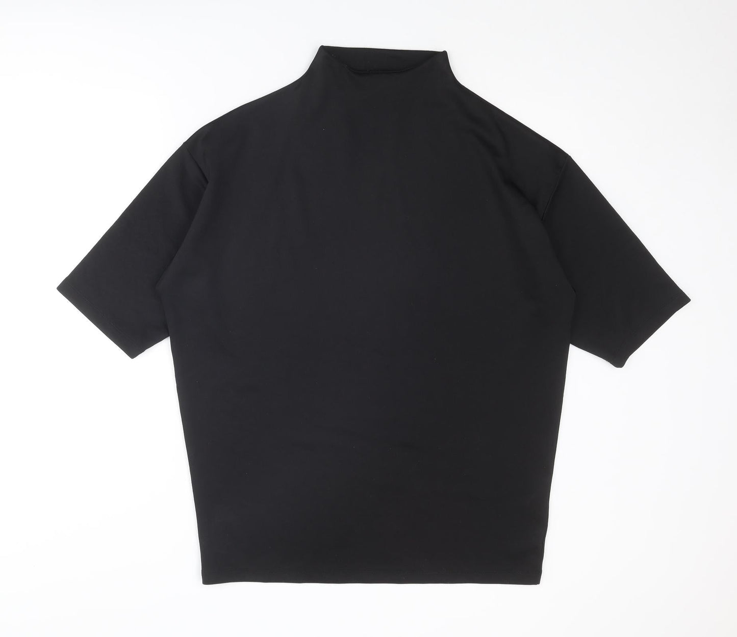 ASOS Womens Black Polyester Mini Size 2XS Mock Neck Pullover