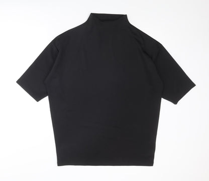 ASOS Womens Black Polyester Mini Size 2XS Mock Neck Pullover