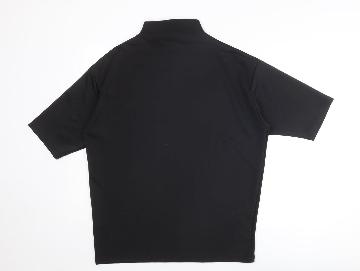 ASOS Womens Black Polyester Mini Size 2XS Mock Neck Pullover