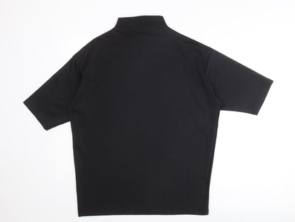 ASOS Womens Black Polyester Mini Size 2XS Mock Neck Pullover
