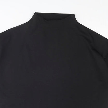 ASOS Womens Black Polyester Mini Size 2XS Mock Neck Pullover