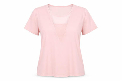 Womens UK Size 14 Warehouse Pink Basic T-Shirt
