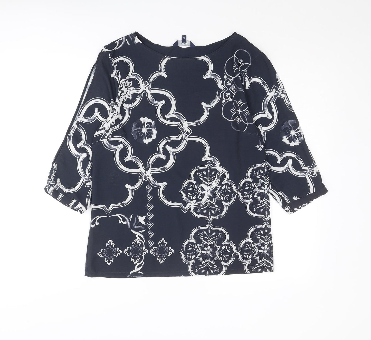 Womens UK Size 8 NEXT Blue Basic Blouse