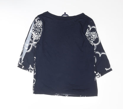 Womens UK Size 8 NEXT Blue Basic Blouse