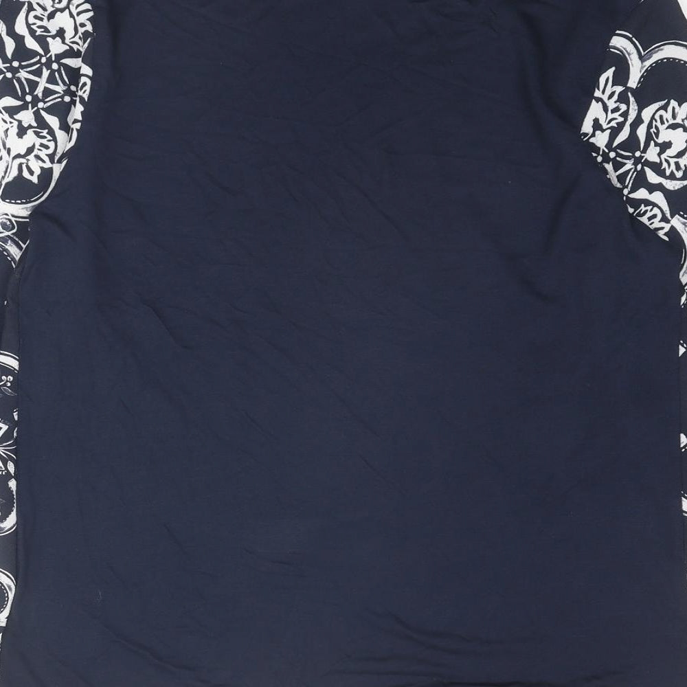 Womens UK Size 8 NEXT Blue Basic Blouse