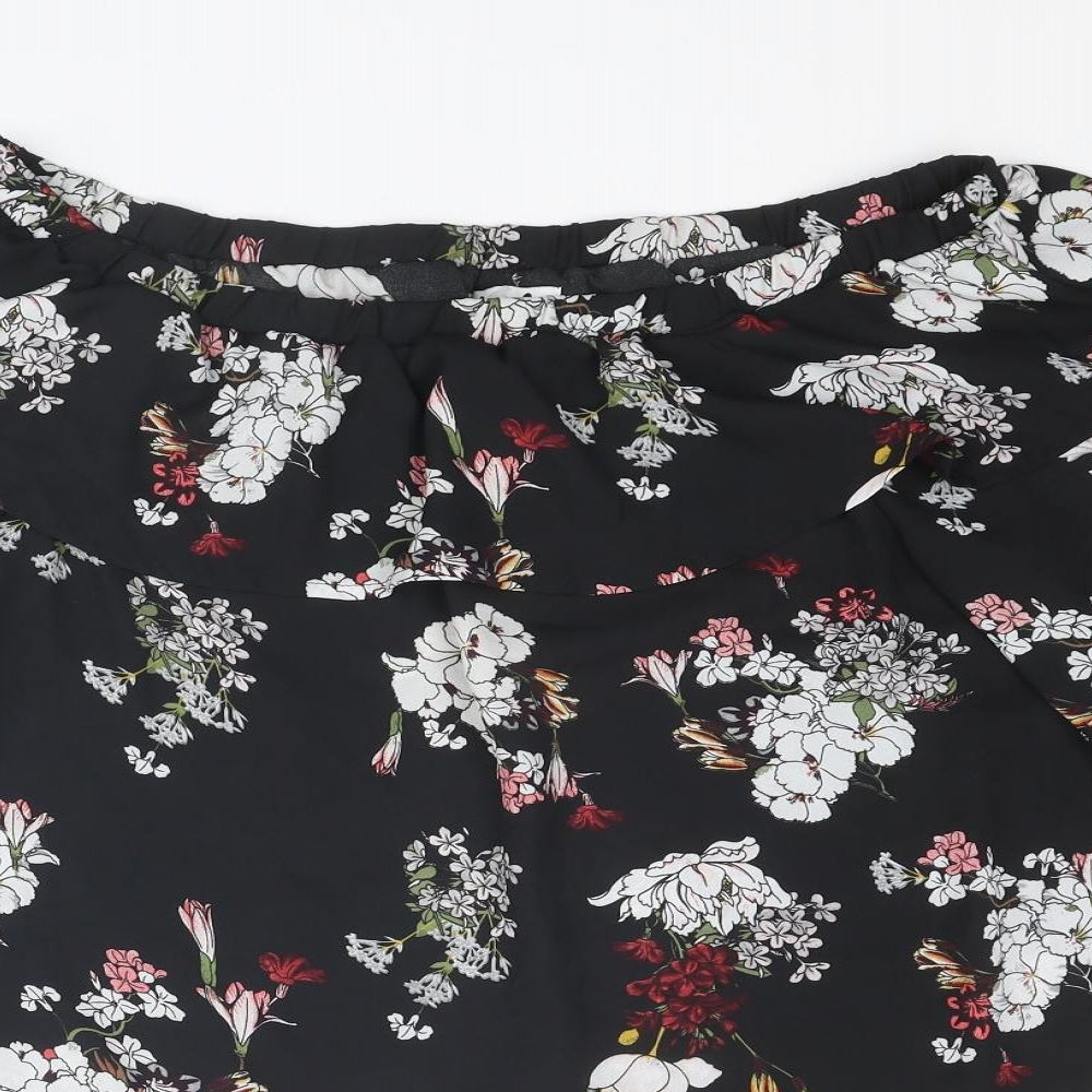 Womens UK Size 12 Lola May Multicoloured Basic Blouse