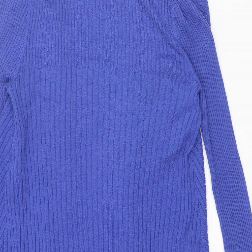 Womens UK Size 8 Marks and Spencer Blue Cardigan Jumper