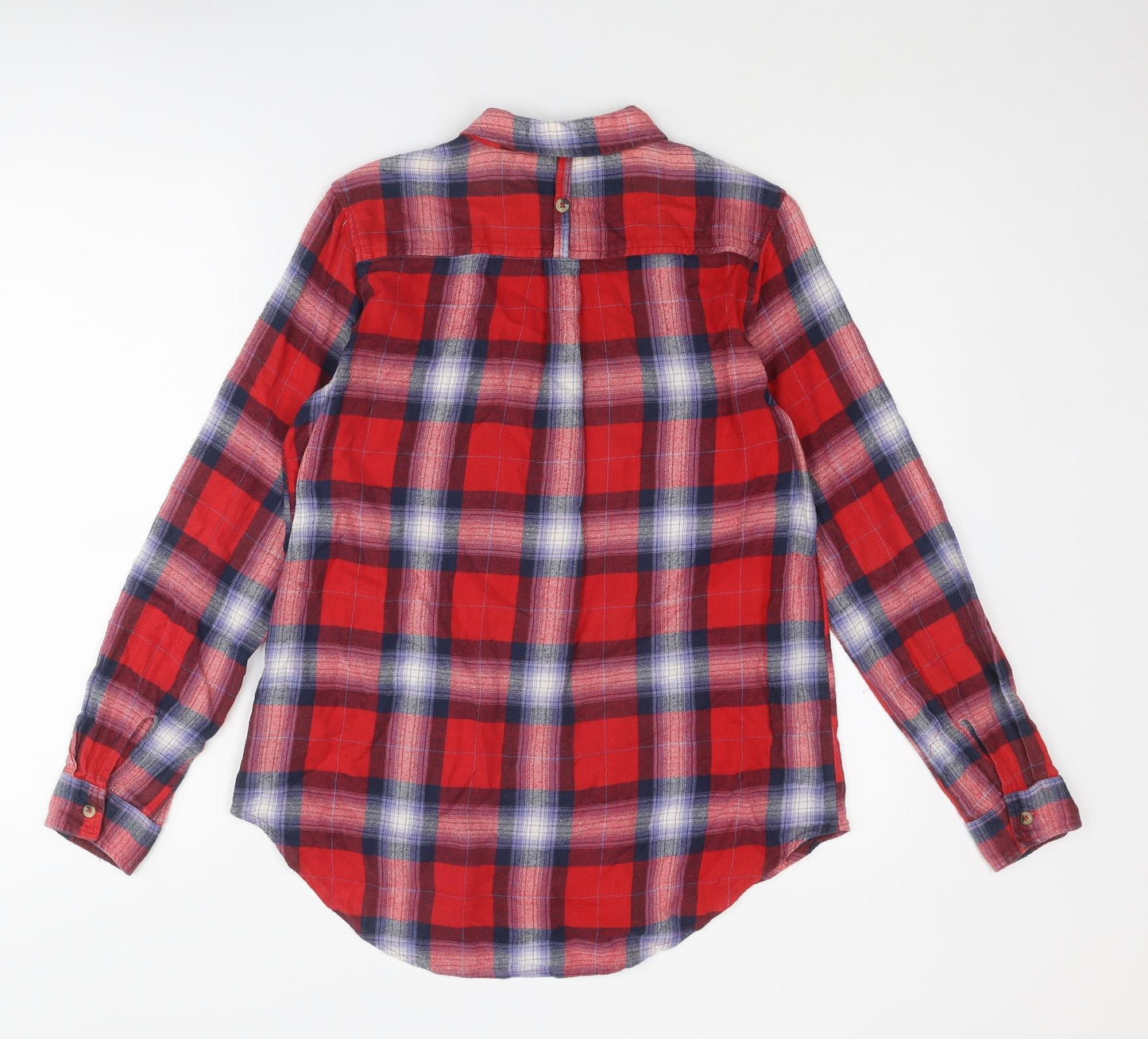Womens UK Size 8 Topshop Multicoloured Basic Button-Up