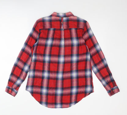 Womens UK Size 8 Topshop Multicoloured Basic Button-Up