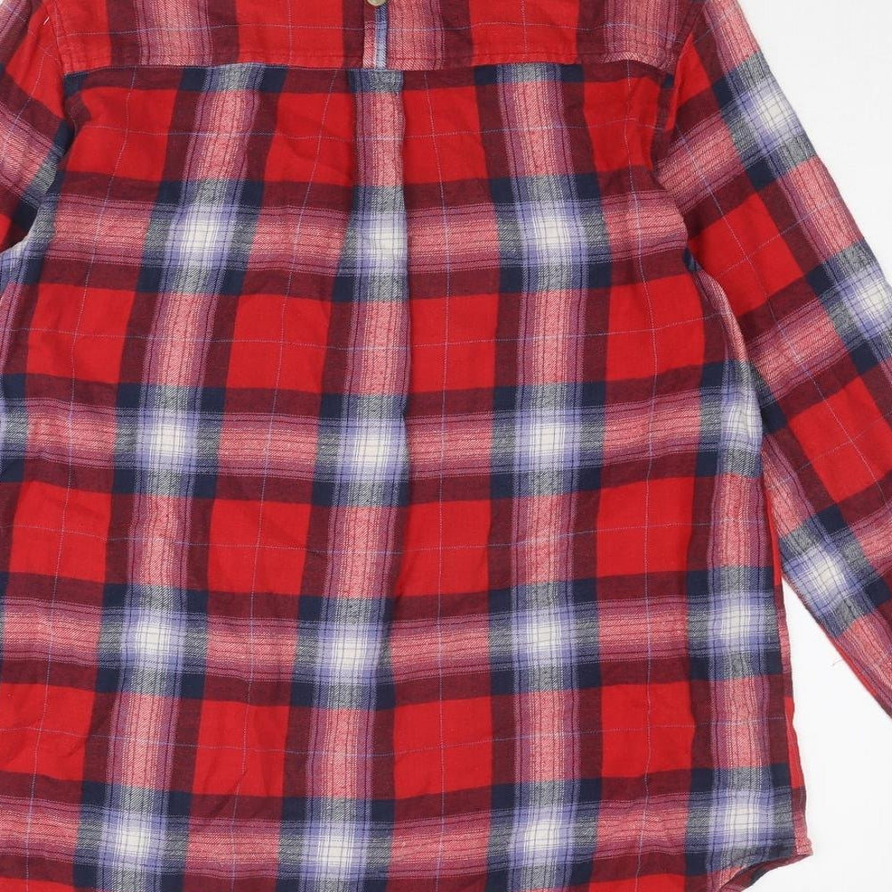 Womens UK Size 8 Topshop Multicoloured Basic Button-Up