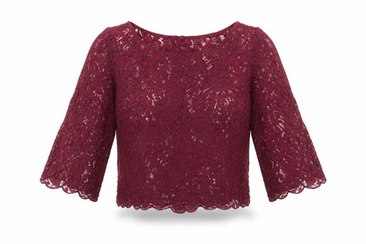 Womens UK Size 10 Divided by H&M Purple Cropped Blouse