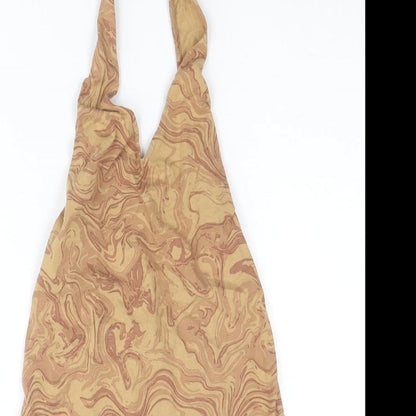 Womens UK Size XS Motel Brown Basic Tank