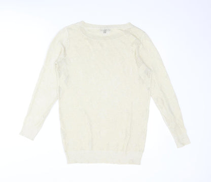 Womens UK Size M Kiabi Gold Pullover Jumper