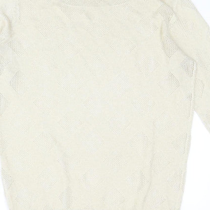 Womens UK Size M Kiabi Gold Pullover Jumper
