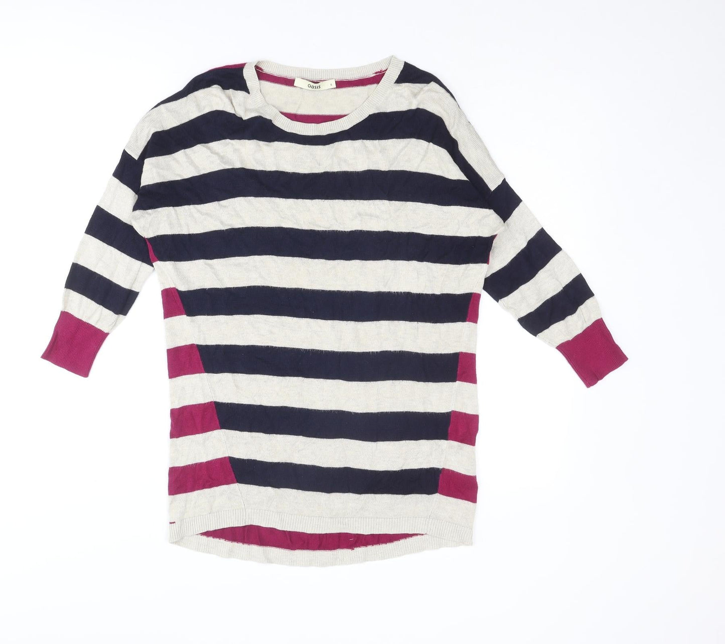 Womens UK Size S Oasis Multicoloured Pullover Jumper