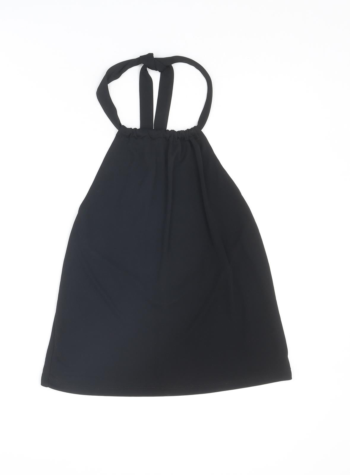 Womens UK Size 8 ASOS Black Basic Tank