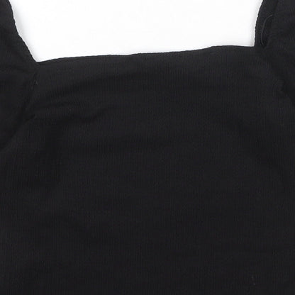 Womens UK Size S H&M Black Basic T-Shirt