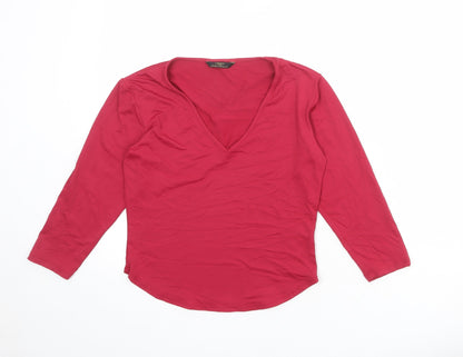 Womens UK Size 10 St Michael Pink Basic T-Shirt