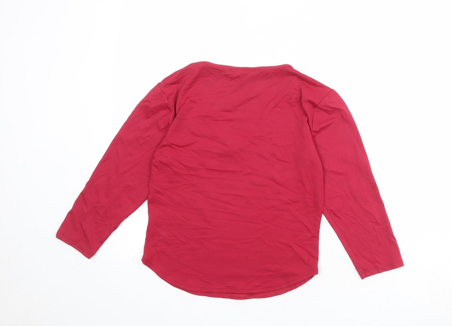Womens UK Size 10 St Michael Pink Basic T-Shirt
