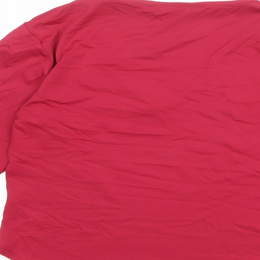 Womens UK Size 10 St Michael Pink Basic T-Shirt