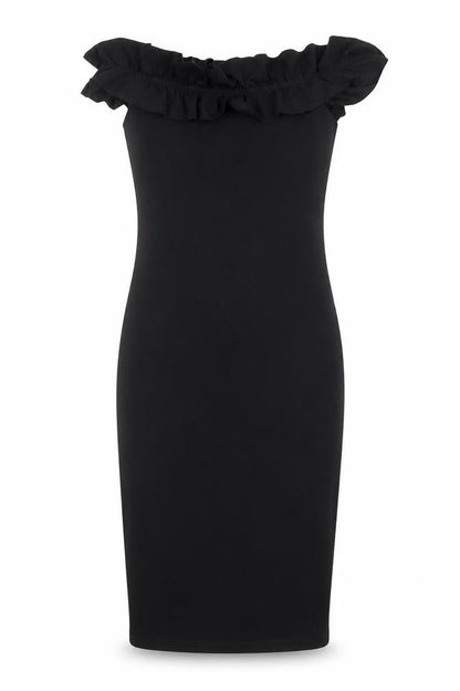Zara Womens Black Polyester Sheath Size M Off the Shoulder Pullover