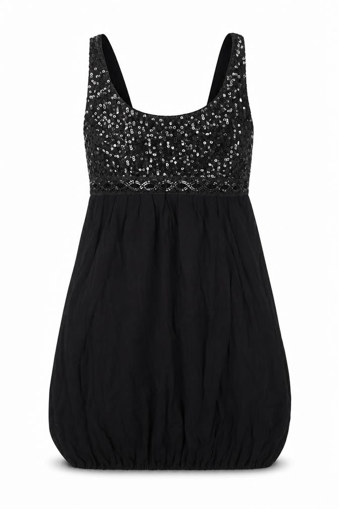 Womens UK Size 8 Rare Black Tunic Tank