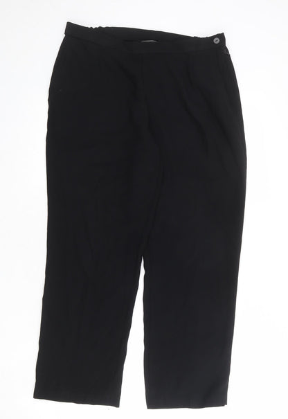 Womens UK Size 14 Marks and Spencer Regular Fit  Black Trousers