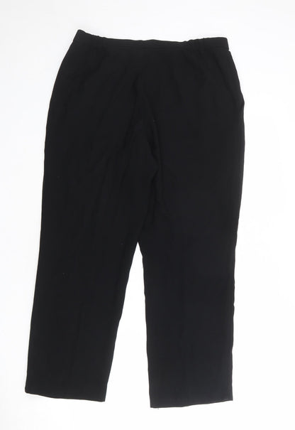 Womens UK Size 14 Marks and Spencer Regular Fit  Black Trousers