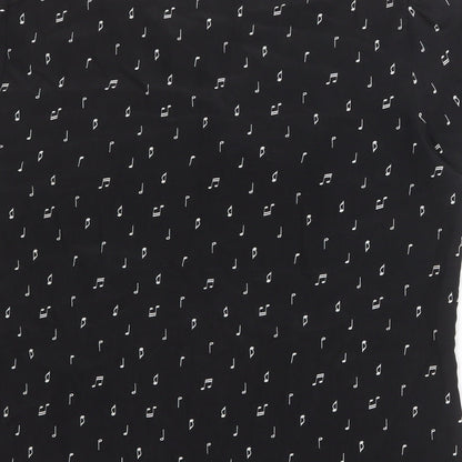 Womens UK Size 10 Marks and Spencer Black Basic T-Shirt
