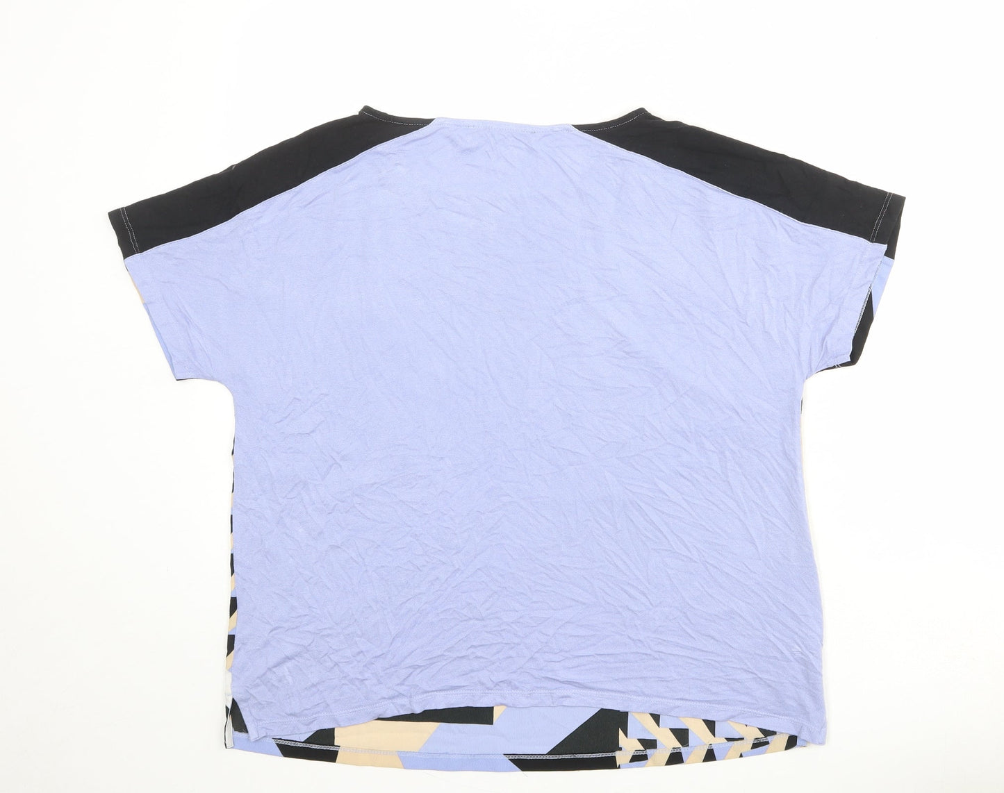 Womens UK Size 14 Marks and Spencer Multicoloured Basic T-Shirt