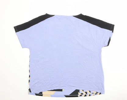 Womens UK Size 14 Marks and Spencer Multicoloured Basic T-Shirt