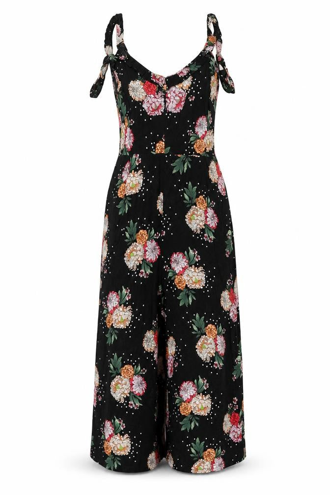 Womens UK Size 6 Topshop One-Piece Black Jumpsuit