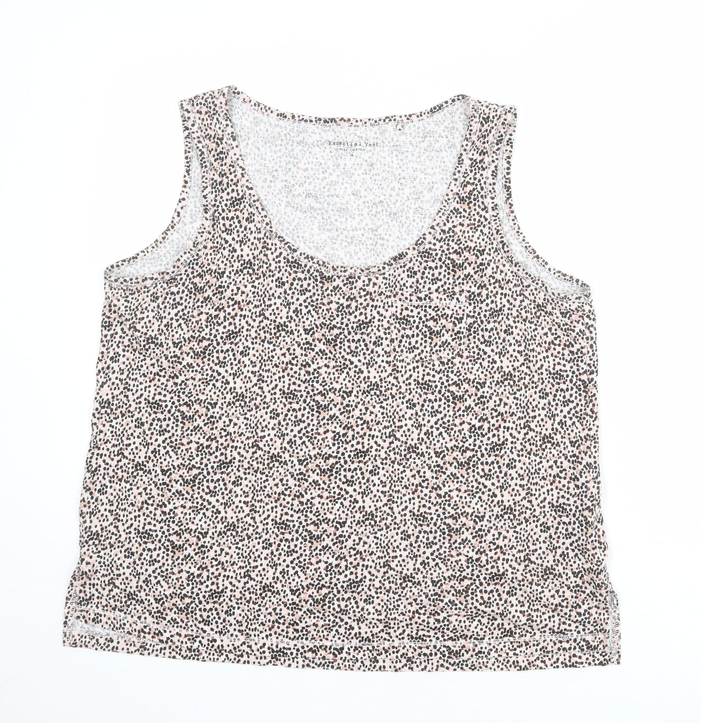Womens UK Size 18 Debenhams Multicoloured Basic Tank