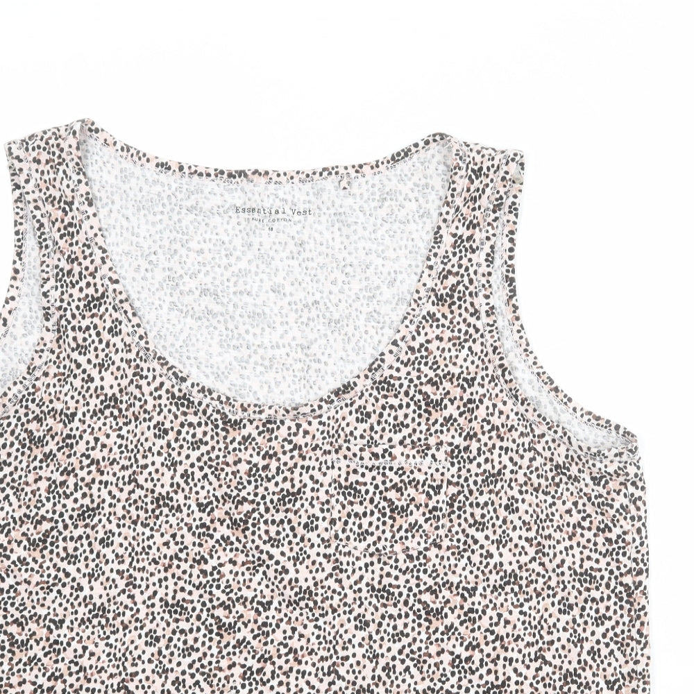 Womens UK Size 18 Debenhams Multicoloured Basic Tank
