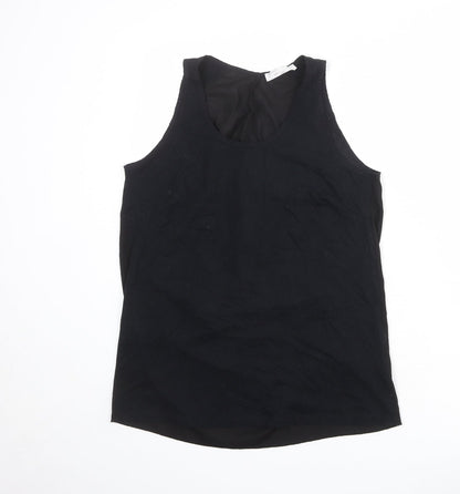 Womens UK Size M Zara Black Basic Tank