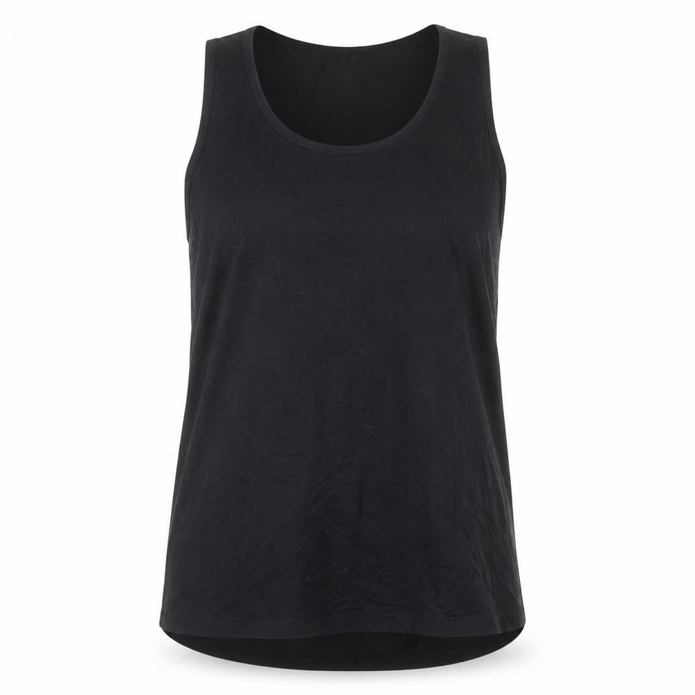 Womens UK Size M Zara Black Basic Tank