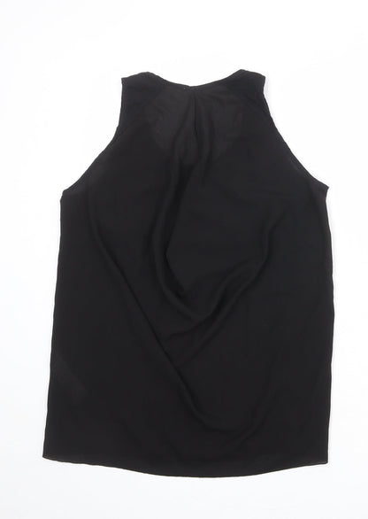 Womens UK Size M Zara Black Basic Tank