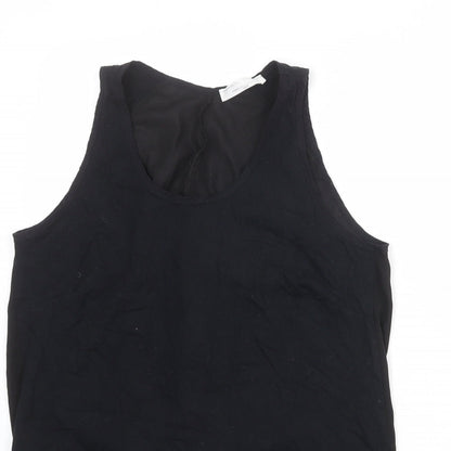 Womens UK Size M Zara Black Basic Tank