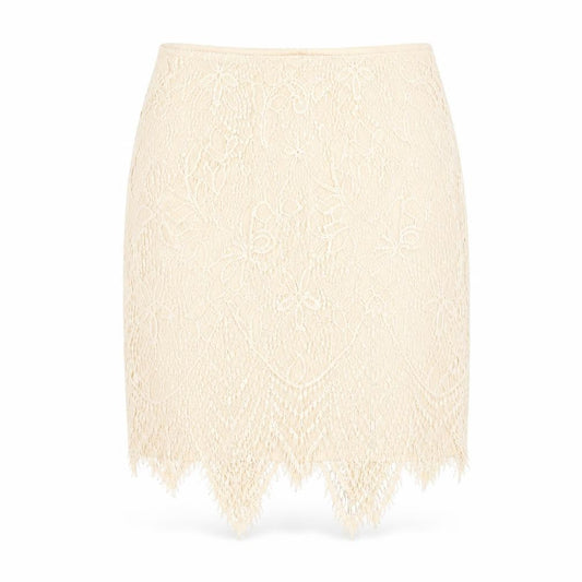 Womens UK Size 10 Missguided A-Line Lace Skirt