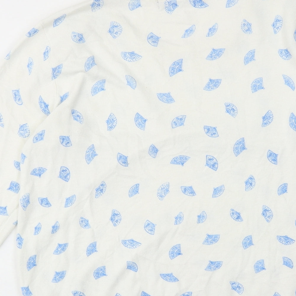 Womens UK Size 12 Marks and Spencer White Pullover Jumper