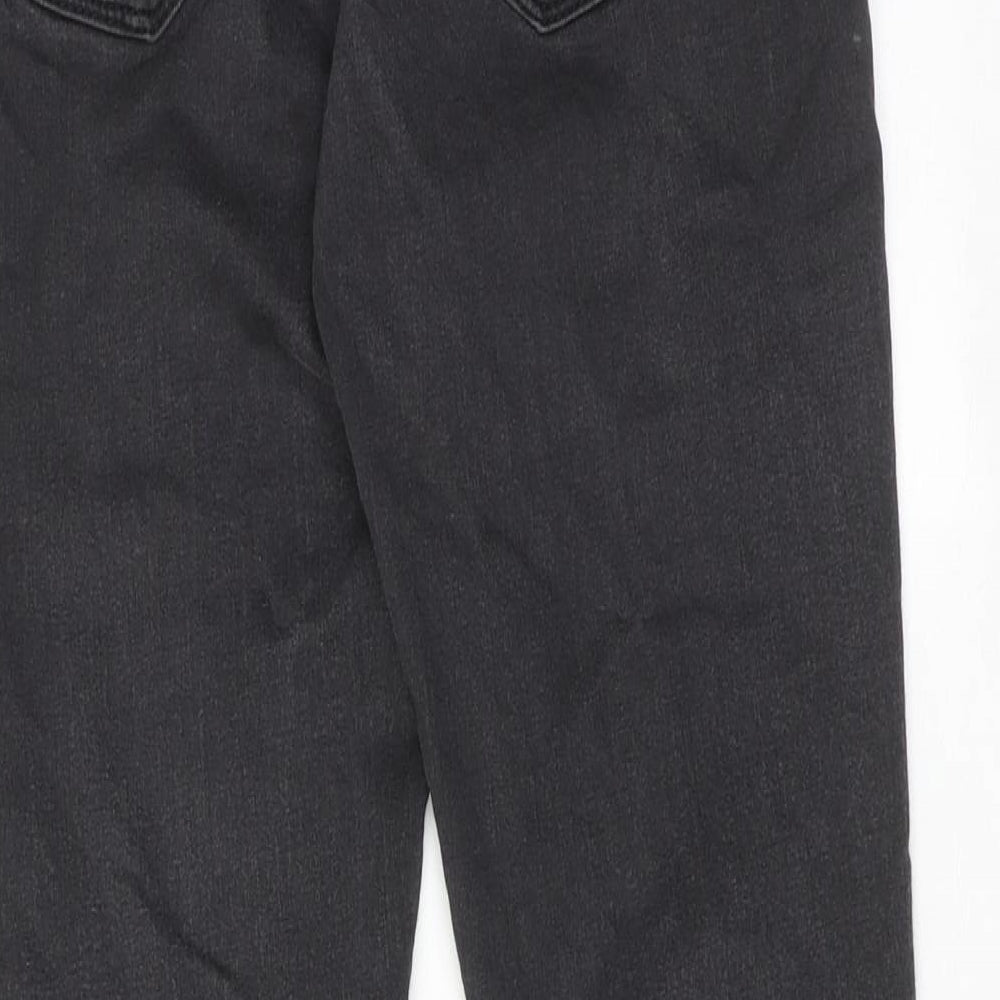 Topshop Womens Black Cotton Skinny Jeans Size 28 in L28 in Regular Zip