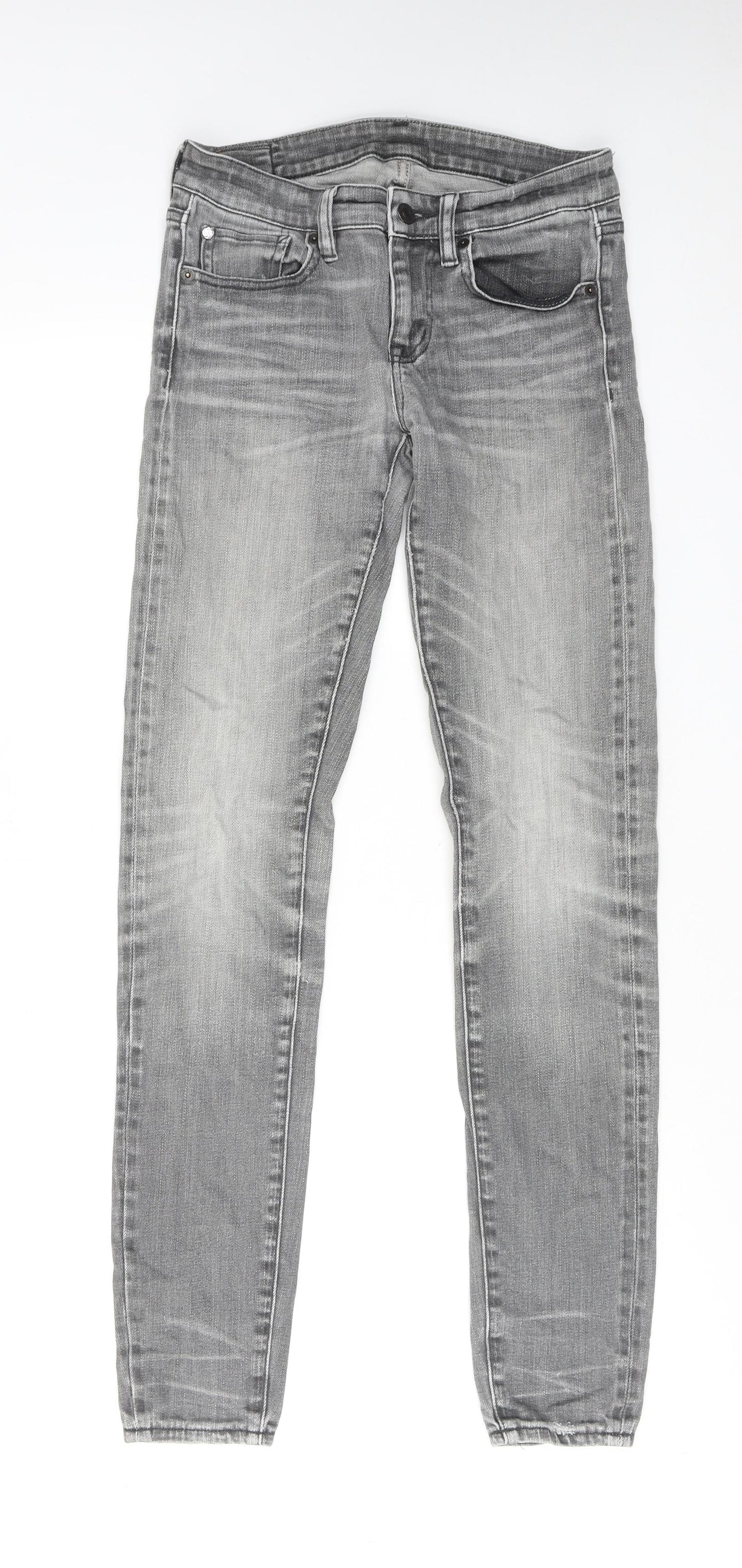 Denim & Supply Womens Grey Cotton Skinny Jeans Size 26 in L32 in Regular Zip