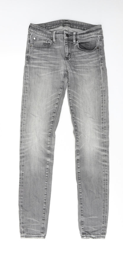 Denim & Supply Womens Grey Cotton Skinny Jeans Size 26 in L32 in Regular Zip