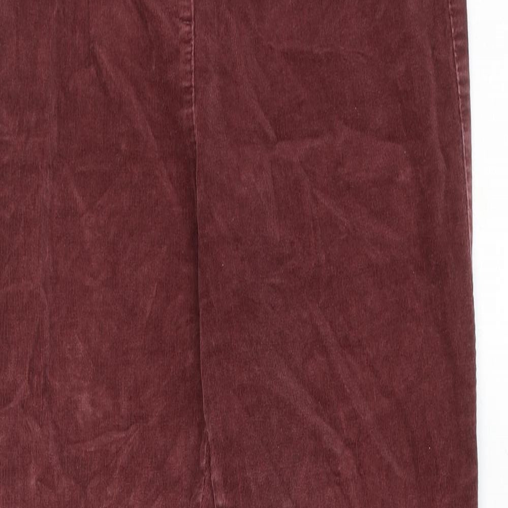Womens UK Size 10 Classic Regular Fit  Brown Trousers